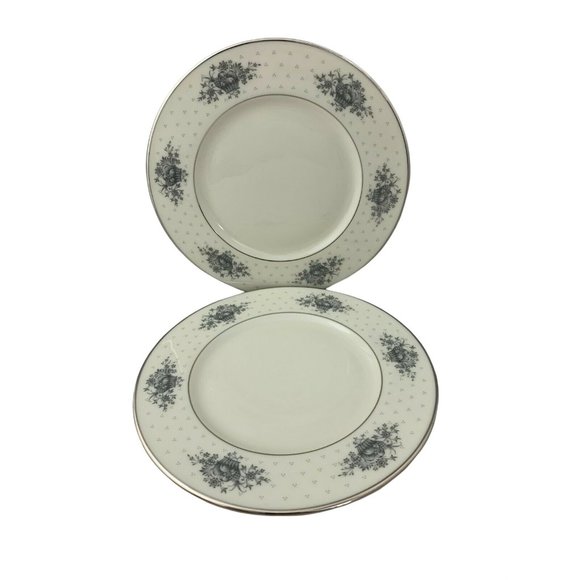 Lenox Beacon Hill China Pair Salad Plates 8 3/8″ Made 1961 to 1975 - Picture 1 of 7